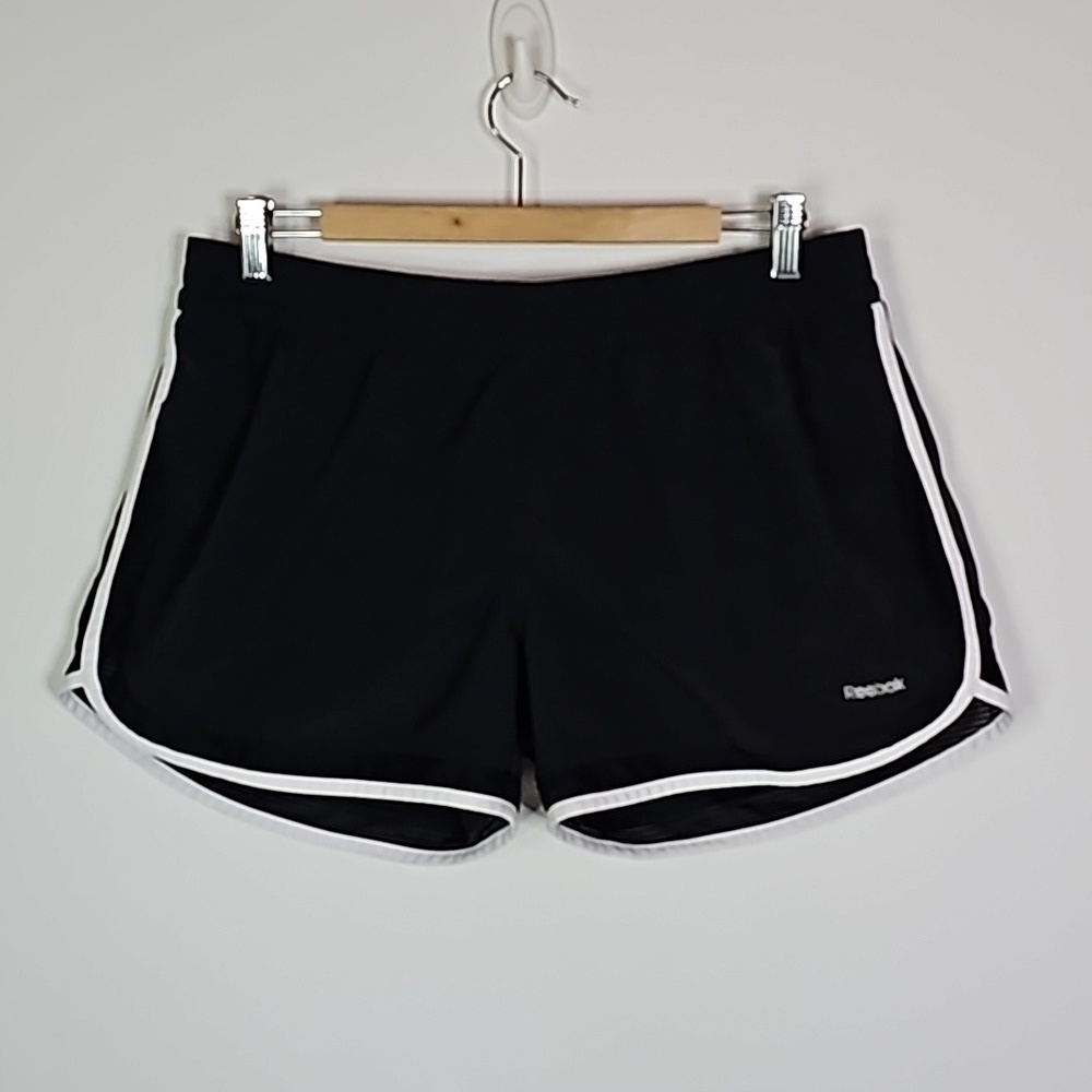 Reebok black large play dry athletic shorts
